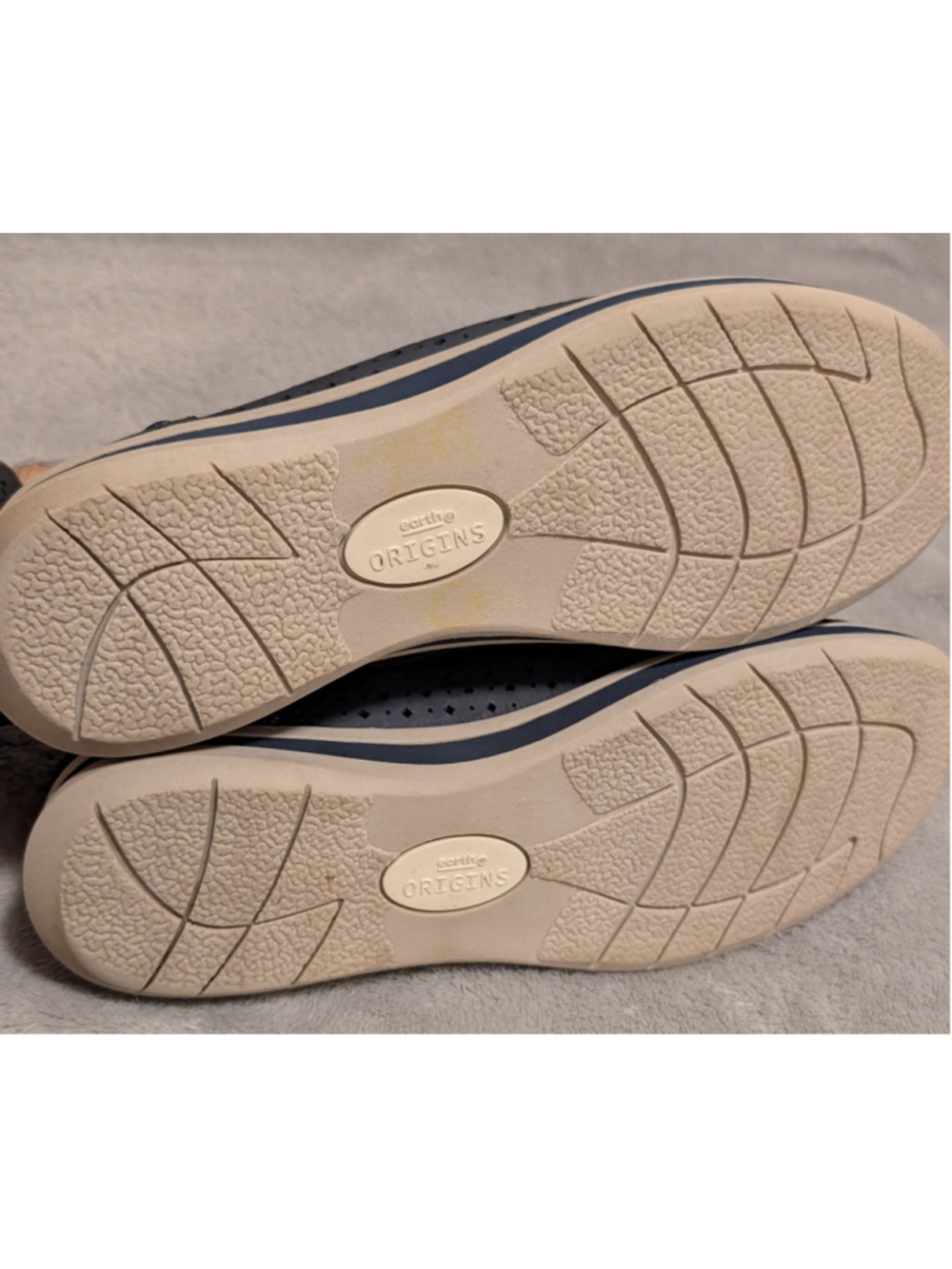Earth Origins Women's Perforated Slip-On Flats, Blue and Beige US Size 8 CC08 - Picture 6 of 8